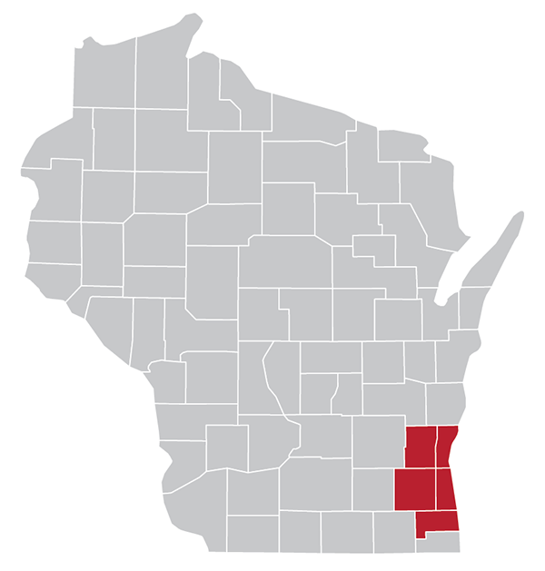 Medicare southeast county map