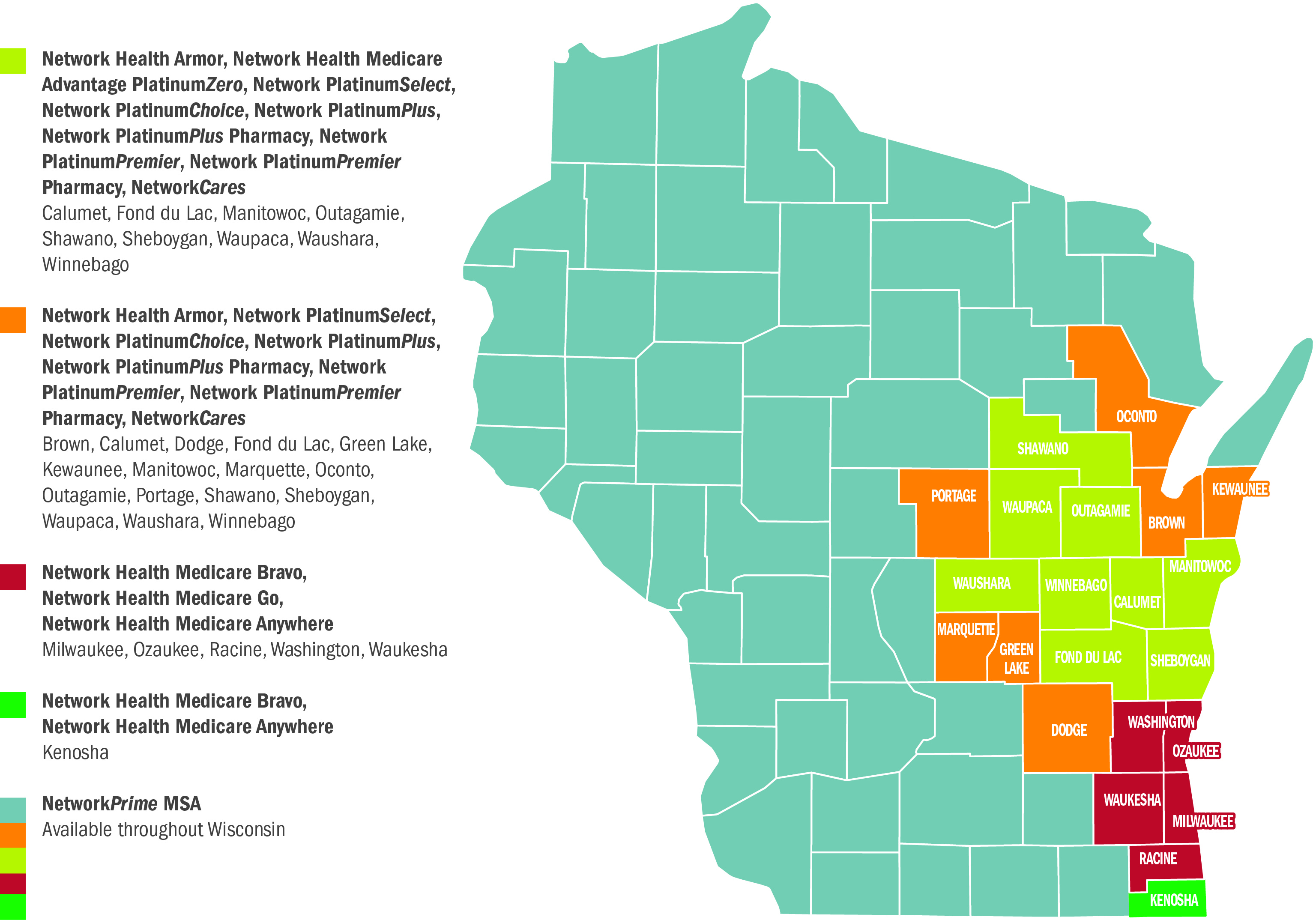 Medicare all plan county map