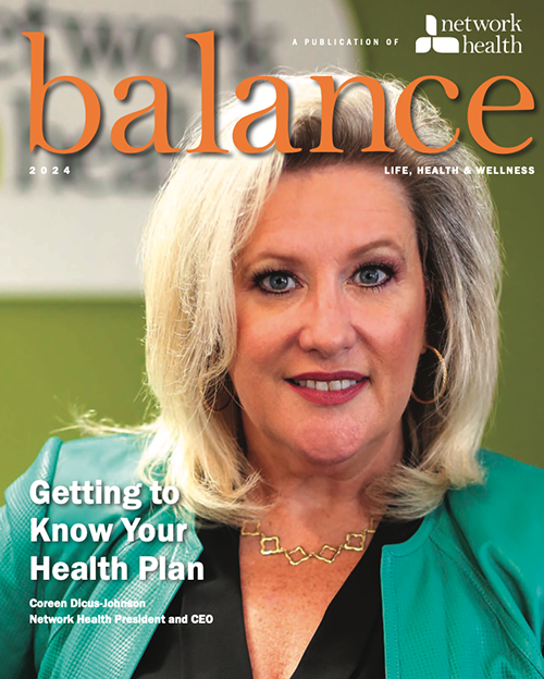 Coreen Dicus-Johnson on the cover of Balance 2024