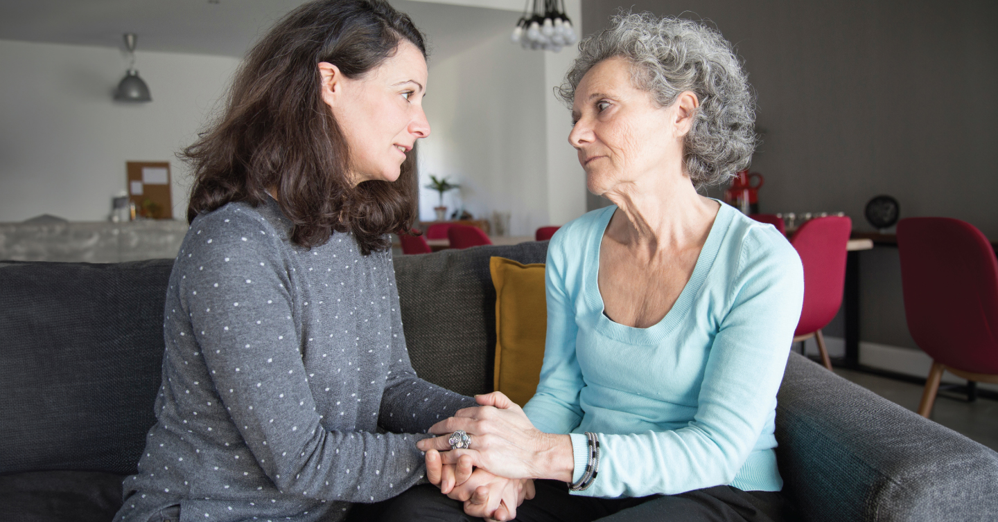 two people having a conversation about osteoporo