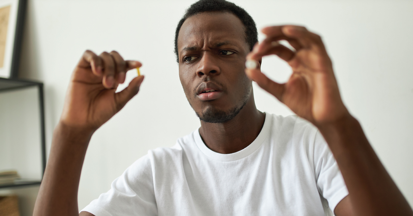 a person comparing migraine medications