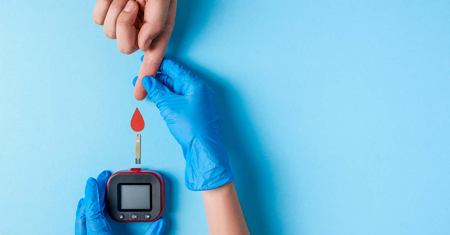 blood sugar  monitor and diabetes patient testing