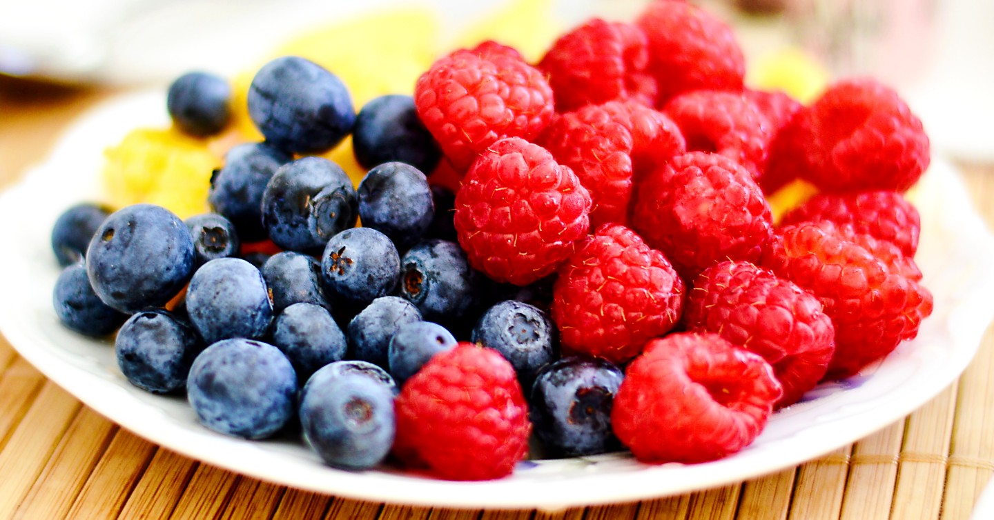 berries on a plate