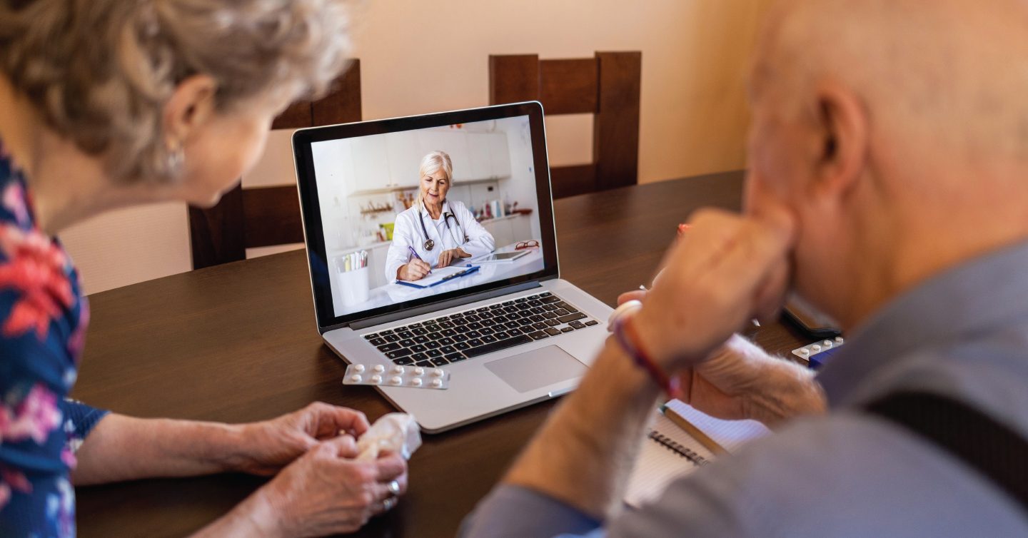person attending a virtual doctor appointment
