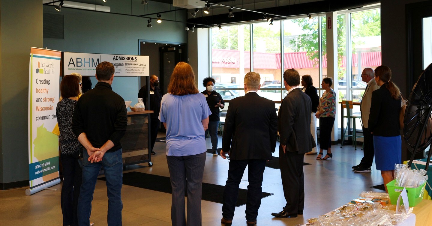 Network Health group arriving to America's Black Holocaust Museum community day