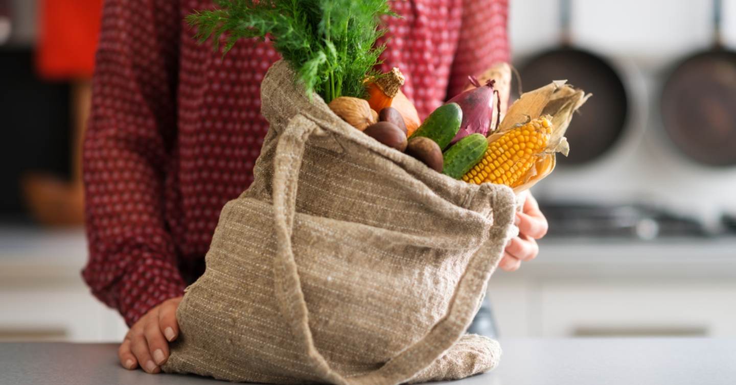 Bag of veggies photo for guilt free thanksgiving
